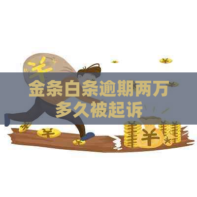 金条白条逾期两万多久被起诉