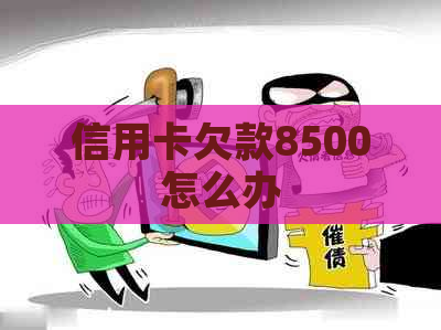 信用卡欠款8500怎么办