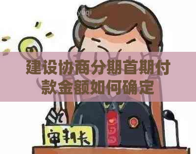 建设协商分期首期付款金额如何确定