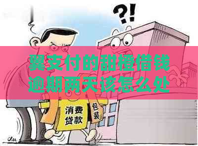 翼支付的甜橙借钱逾期两天该怎么处理