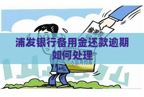 浦发银行备用金还款逾期如何处理