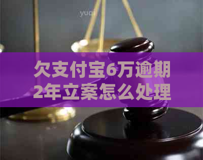 欠支付宝6万逾期2年立案怎么处理