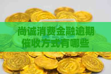 尚诚消费金融逾期方式有哪些