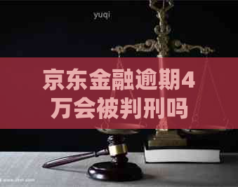 京东金融逾期4万会被判刑吗