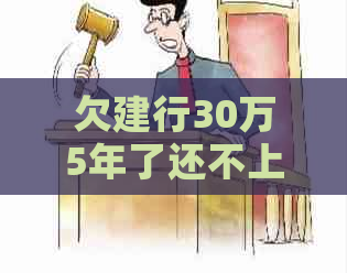 欠建行30万5年了还不上怎么办