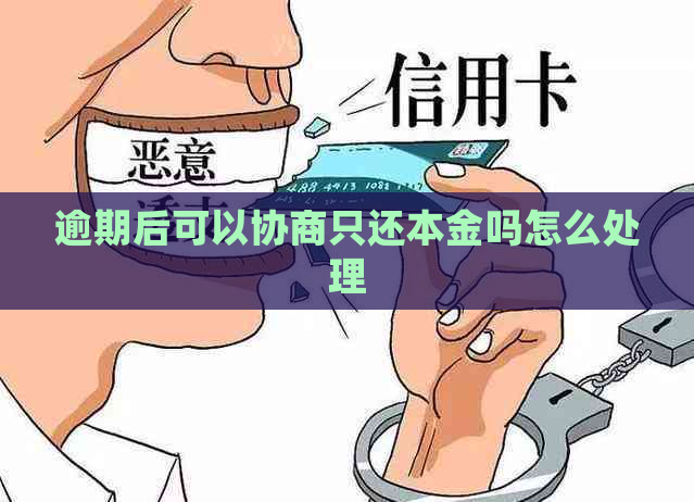 逾期后可以协商只还本金吗怎么处理