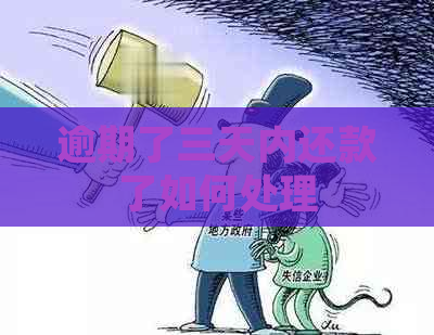 逾期了三天内还款了如何处理