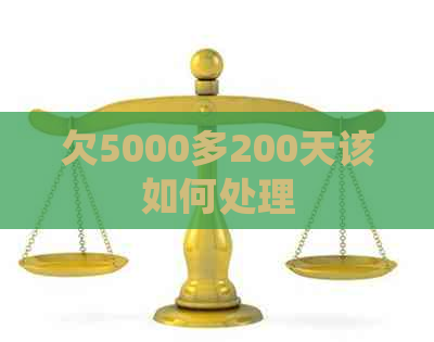 欠5000多200天该如何处理