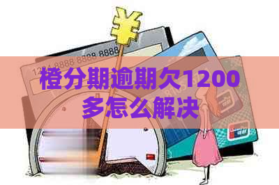 橙分期逾期欠1200多怎么解决