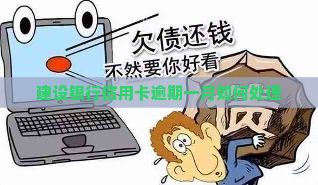 建设银行信用卡逾期一月如何处理