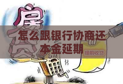 怎么跟银行协商还本金延期