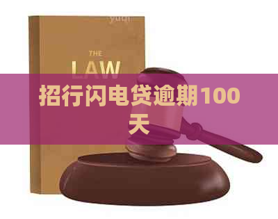 招行闪电贷逾期100天