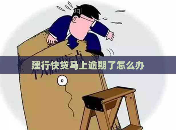 建行快贷马上逾期了怎么办