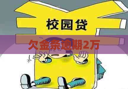 欠金条逾期2万