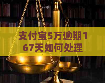 支付宝5万逾期167天如何处理