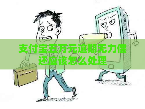 支付宝五万元逾期无力偿还应该怎么处理