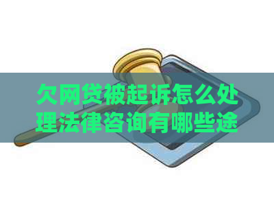 欠网贷被起诉怎么处理法律咨询有哪些途径