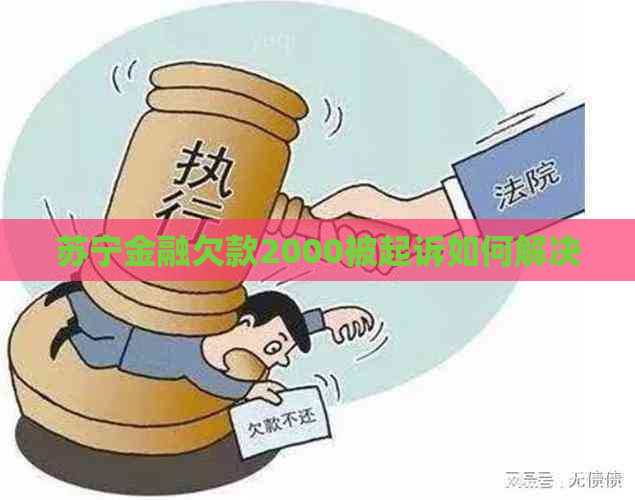 苏宁金融欠款2000被起诉如何解决