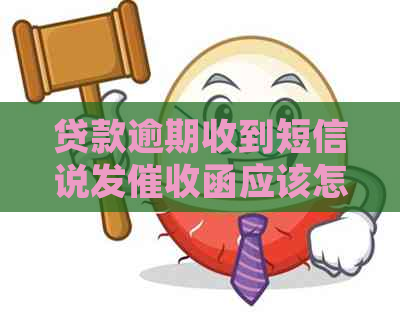 贷款逾期收到短信说发函应该怎么办