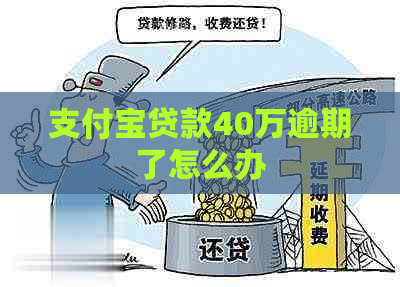 支付宝贷款40万逾期了怎么办