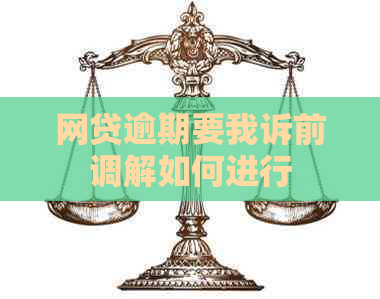 网贷逾期要我诉前调解如何进行