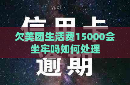 欠美团生活费15000会坐牢吗如何处理