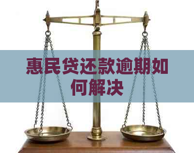 惠民贷还款逾期如何解决