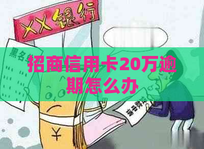 招商信用卡20万逾期怎么办