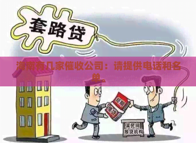 海南有几家公司：请提供电话和名单。