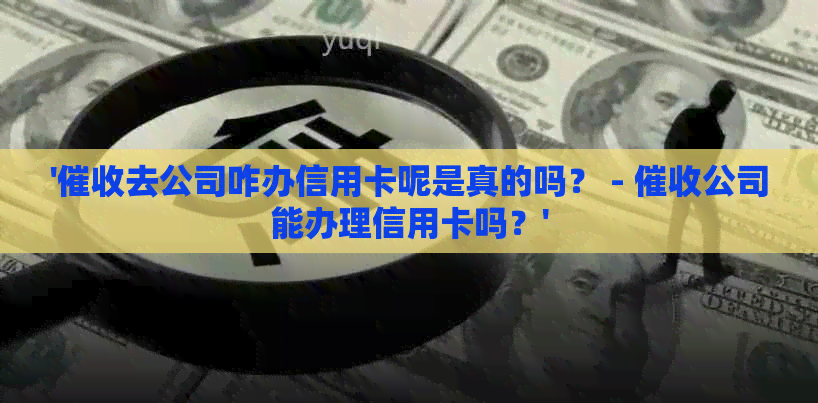 '去公司咋办信用卡呢是真的吗？ - 公司能办理信用卡吗？'