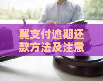 翼支付逾期还款方法及注意事项