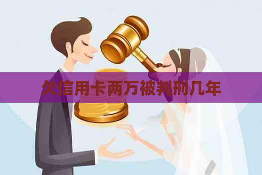 欠信用卡两万被判刑几年