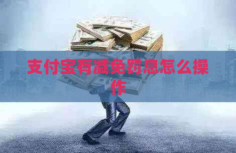 支付宝有减免罚息怎么操作