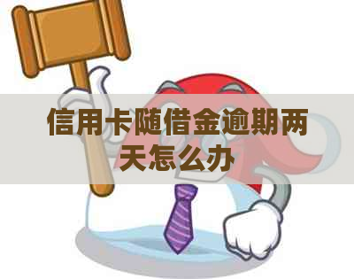 信用卡随借金逾期两天怎么办