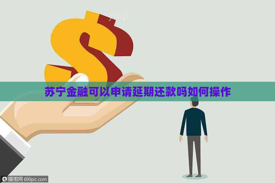 苏宁金融可以申请延期还款吗如何操作