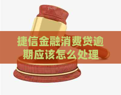 捷信金融消费贷逾期应该怎么处理