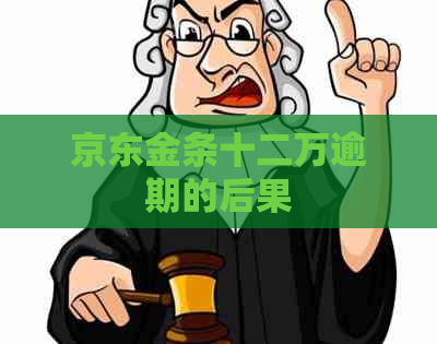 京东金条十二万逾期的后果