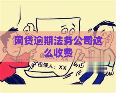 网贷逾期法务公司这么收费