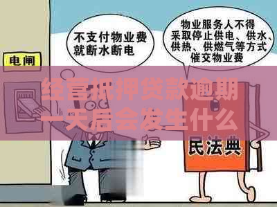 经营抵押贷款逾期一天后会发生什么情况