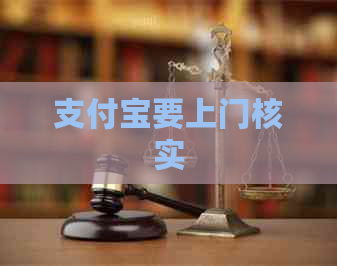 支付宝要上门核实