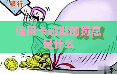 信用卡逾期的罚息是什么