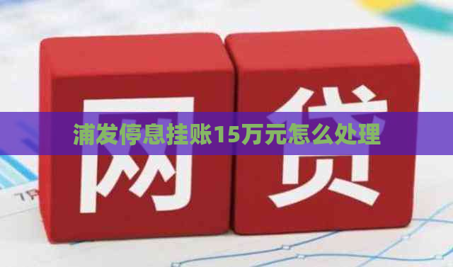 浦发停息挂账15万元怎么处理