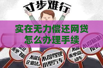 实在无力偿还网贷怎么办理手续