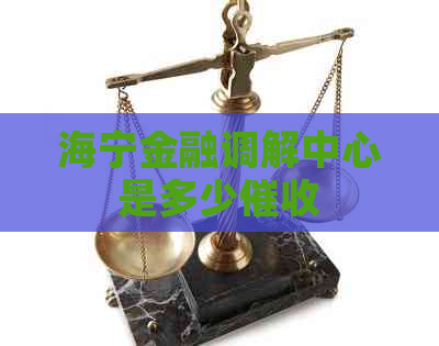 海宁金融调解中心是多少