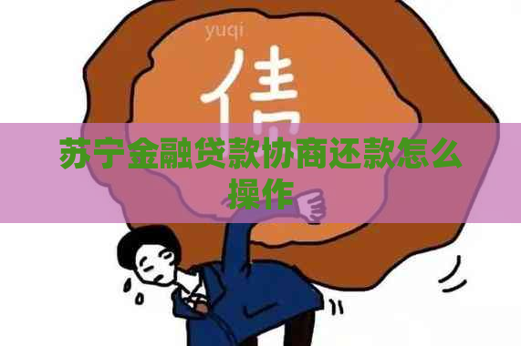 苏宁金融贷款协商还款怎么操作