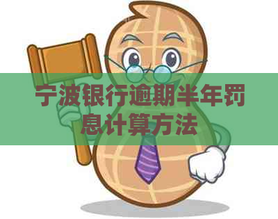 宁波银行逾期半年罚息计算方法