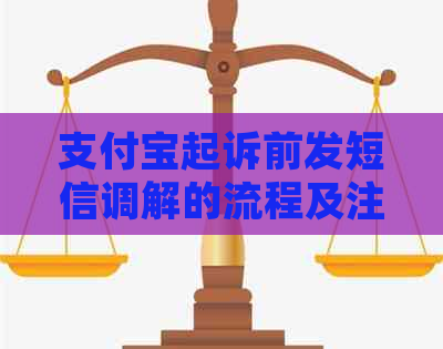 支付宝起诉前发短信调解的流程及注意事项