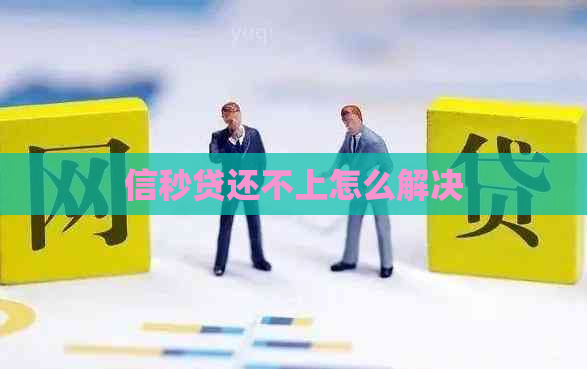 信秒贷还不上怎么解决