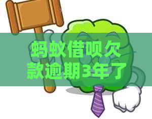 蚂蚁借呗欠款逾期3年了