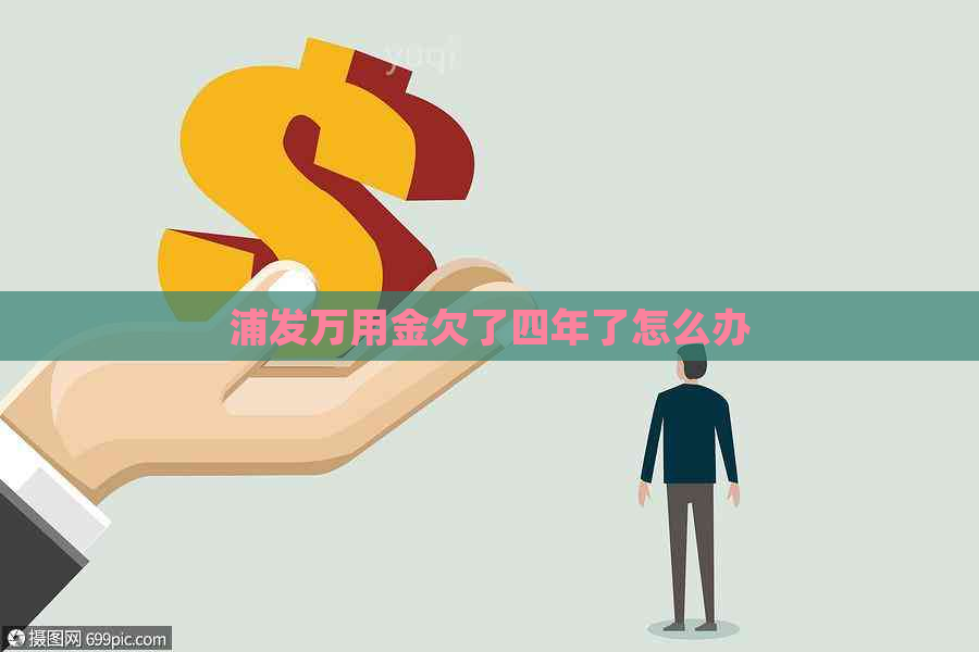 浦发万用金欠了四年了怎么办